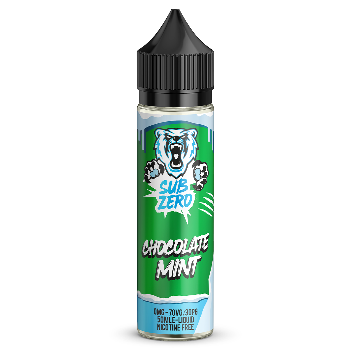 Chocolate Mint by Sub Zero 50ml 3 For 25 Short Fill Vape Shop