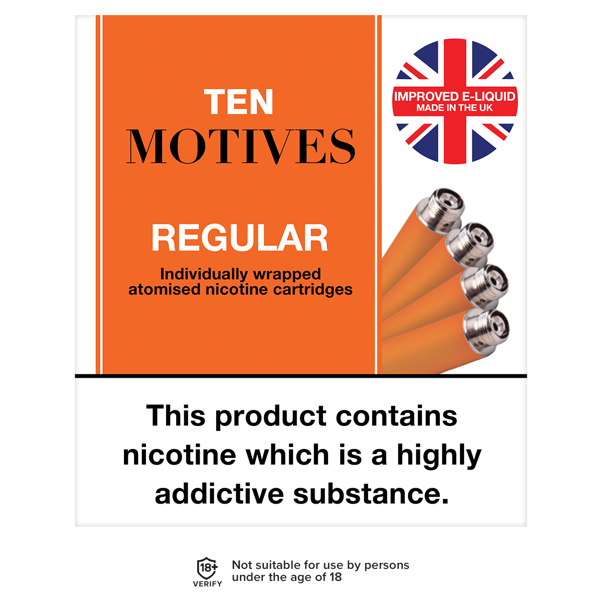 Regular by 10 Motives Refills Tobacco Flavour Vape Shop