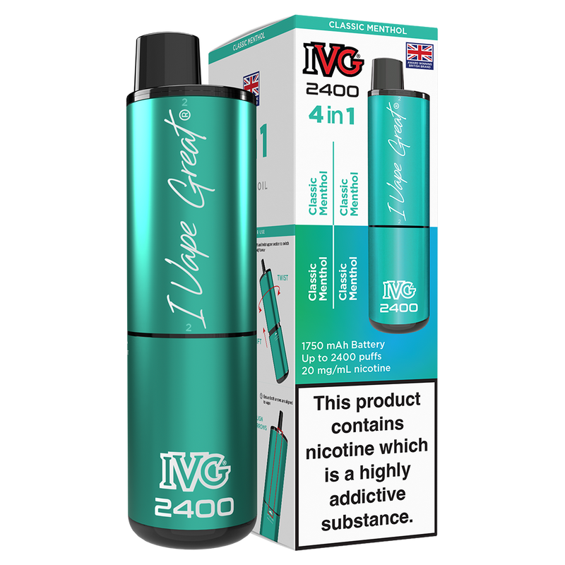 Classic Menthol IVG 2400 Disposable Vape