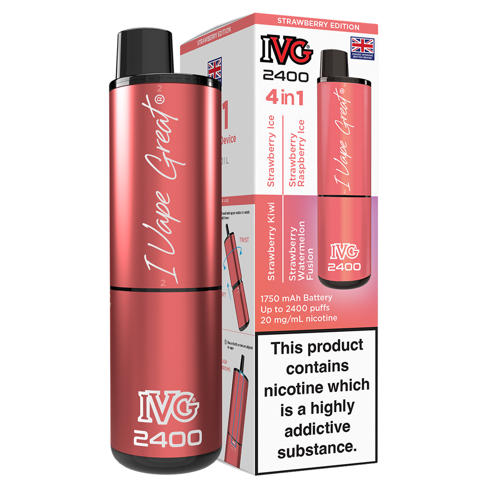 Strawberry Edition IVG 2400 Disposable Device