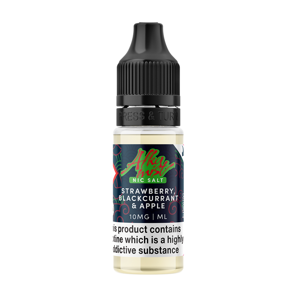 Strawberry, Blackcurrant & Apple Nic Salt by Alka Mist 10ml 10mg