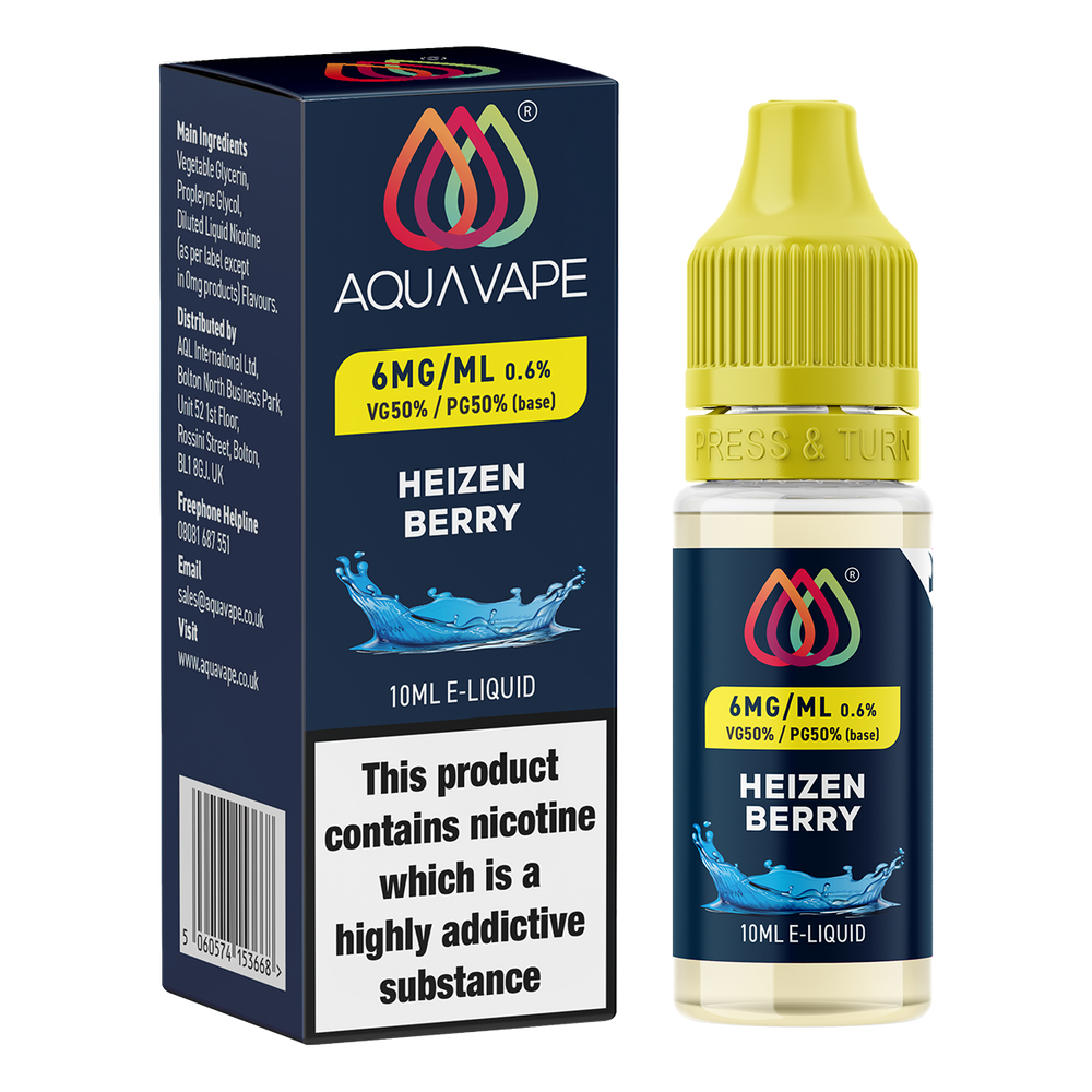 Heizenberry E-Liquid by Aquavape - 10ml 6mg