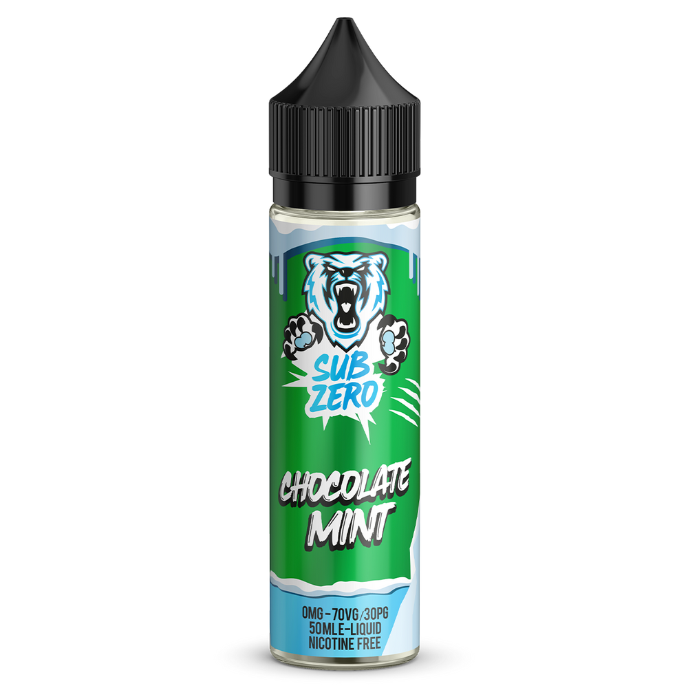 Chocolate Mint by Sub Zero 50ml 3 For 25 Short Fill Vape Shop