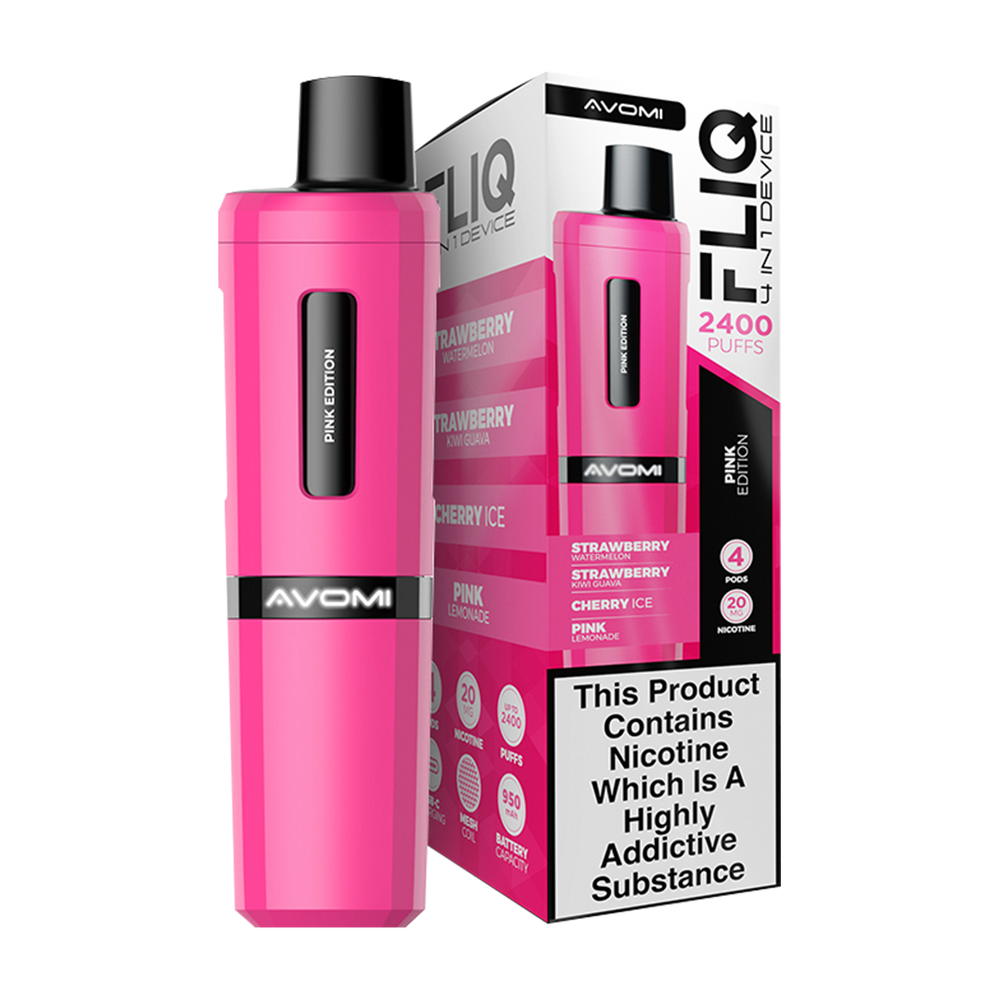 Pink Edition Avomi Fliq 4in1 Vape Kit