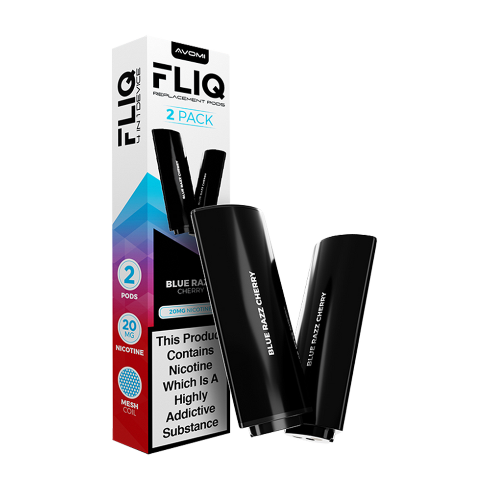 Blue Razz Cherry Avomi Fliq 4in1 Pods