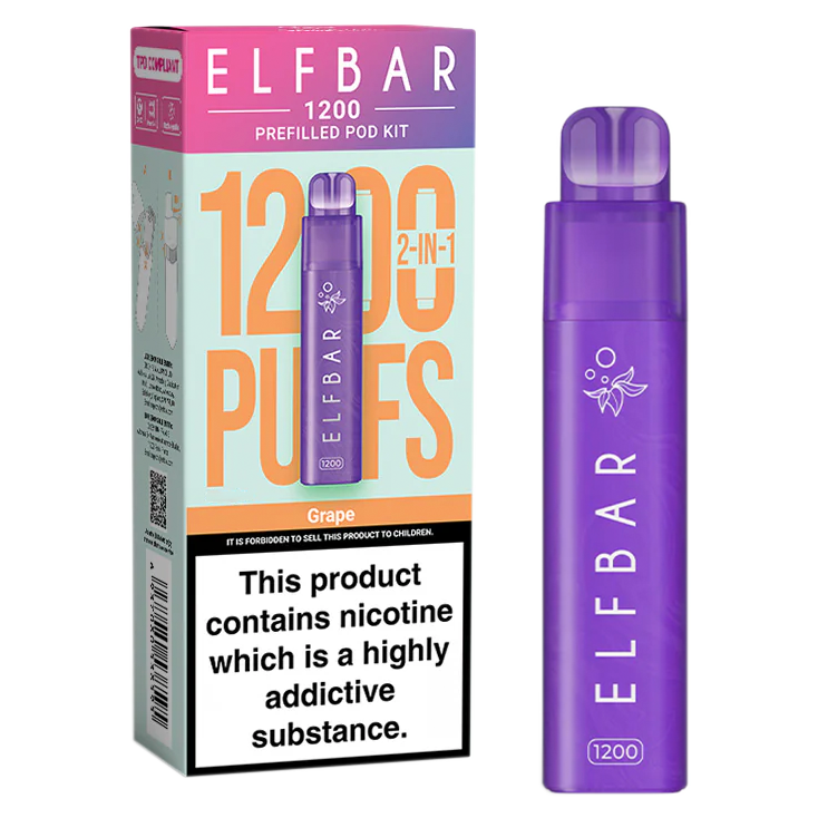 Grape Elf Bar 1200 Pod Kit