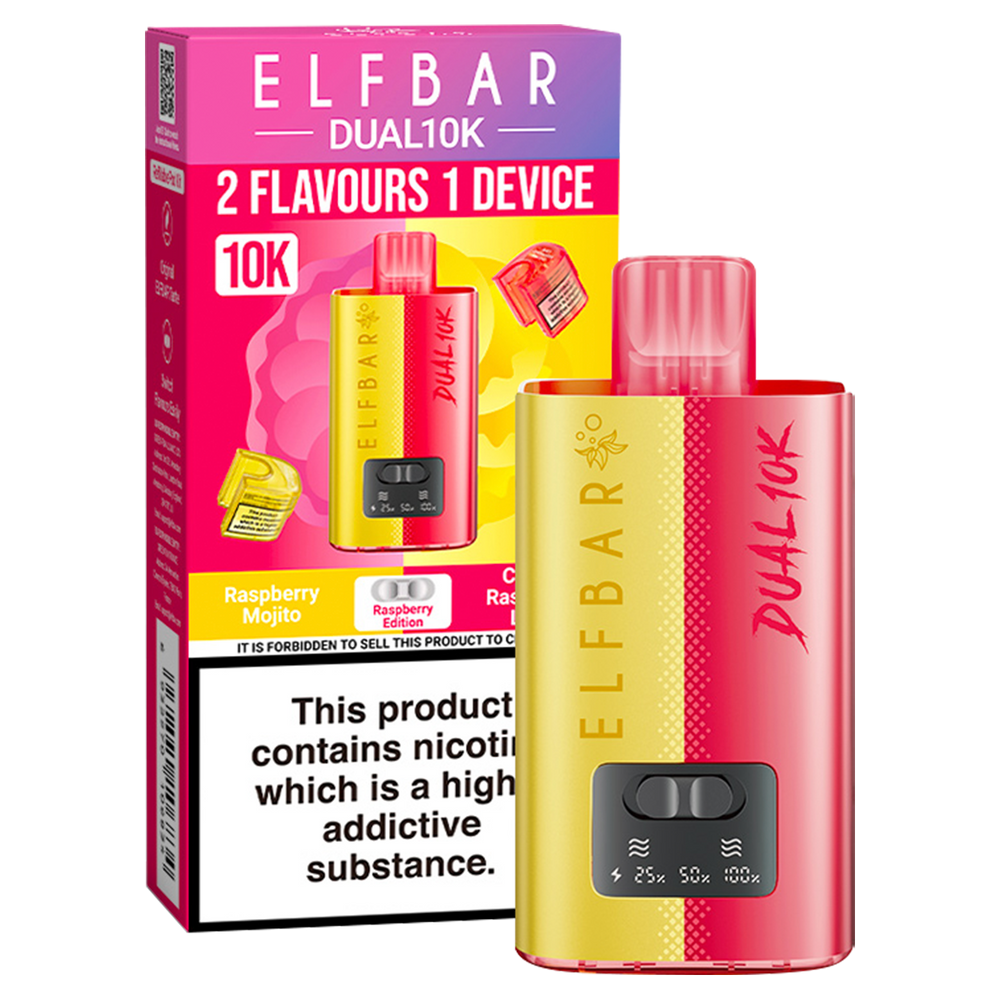 Elfbar Dual 10k Vape Kit Raspberry Edition