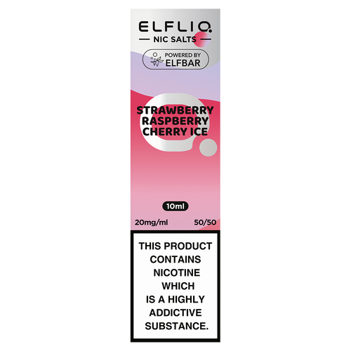 Strawberry Raspberry Cherry lce Elfliq Nic Salt by Elf Bar - 10ml