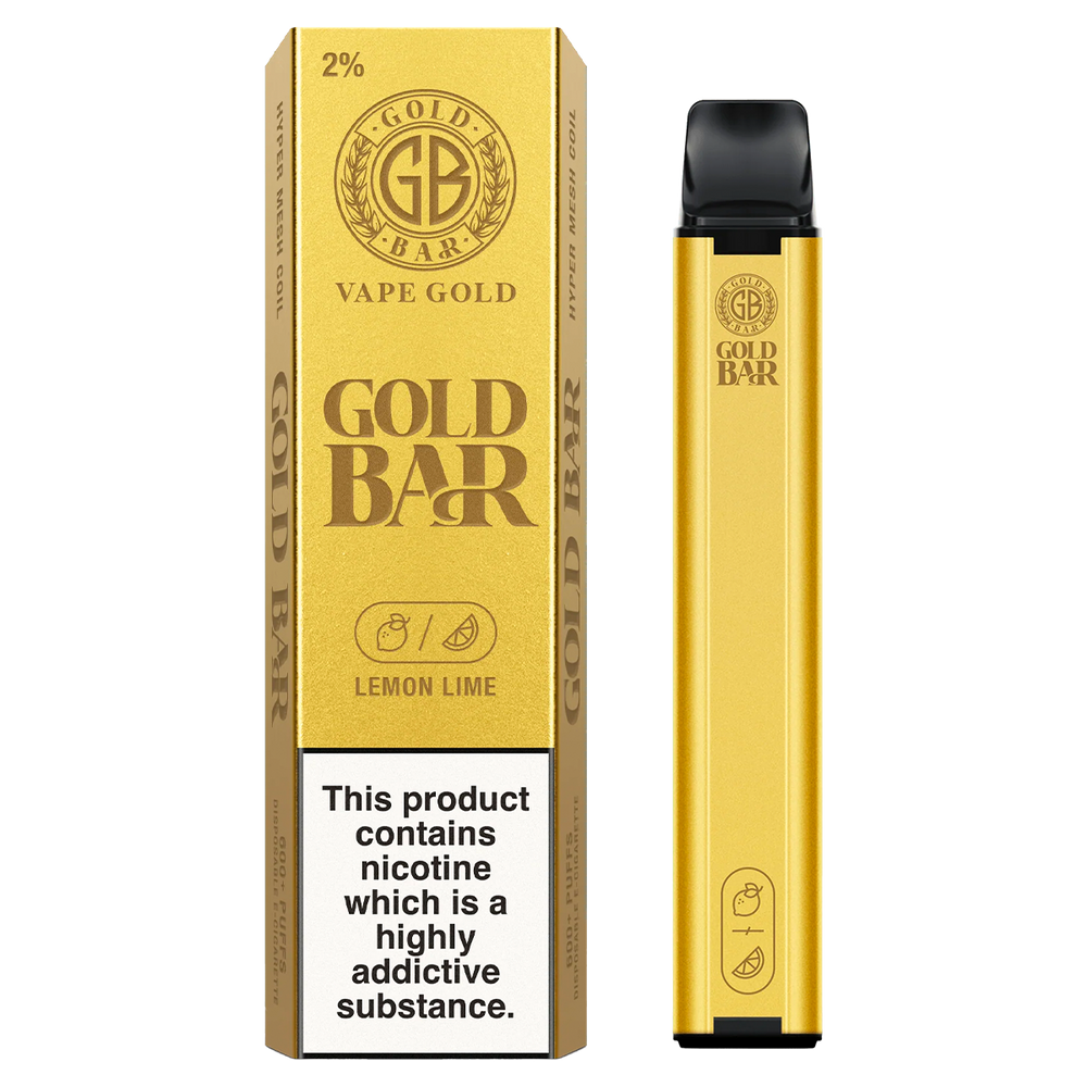 Lemon Lime Gold Bar 600 Disposable Vape