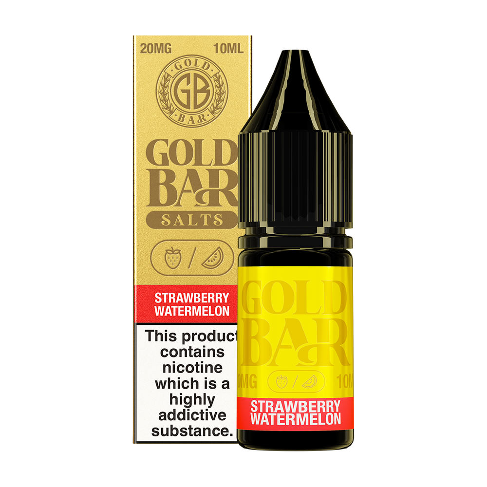 Strawberry Watermelon Nic Salt by Gold Bar 10ml 20mg