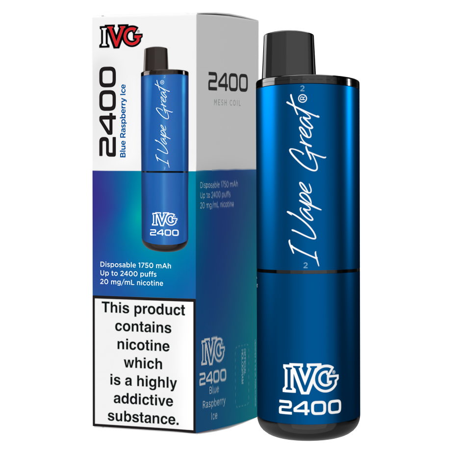 Blue Raspberry Ice IVG 2400 Disposable Vape