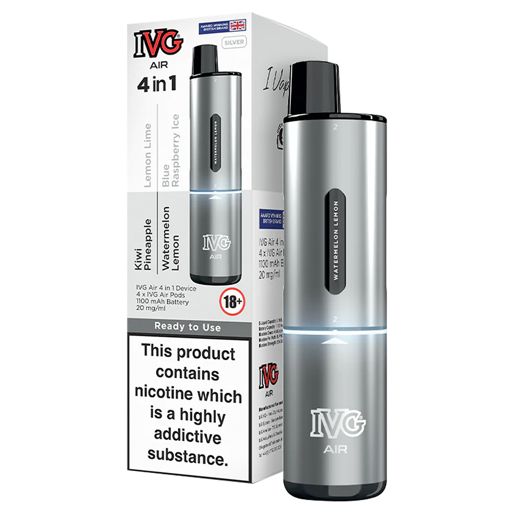 Silver Edition IVG Air 4 in 1 Vape Kit