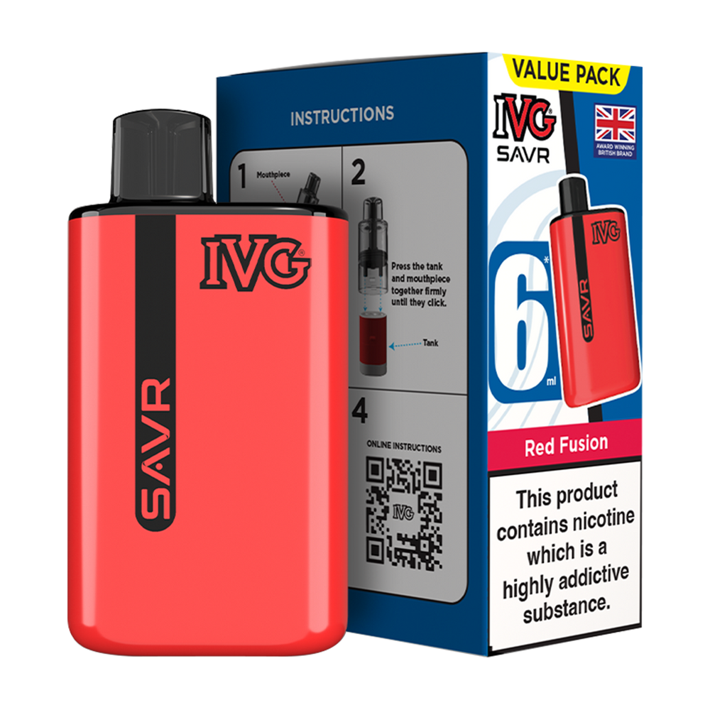 IVG SAVR Vape Kit Red Fusion 6ml