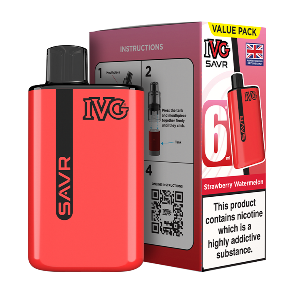 IVG SAVR Vape Kit Strawberry Watermelon 6ml