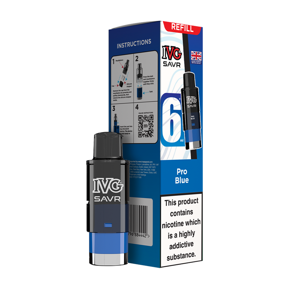 ivg savr refill + box pro blue