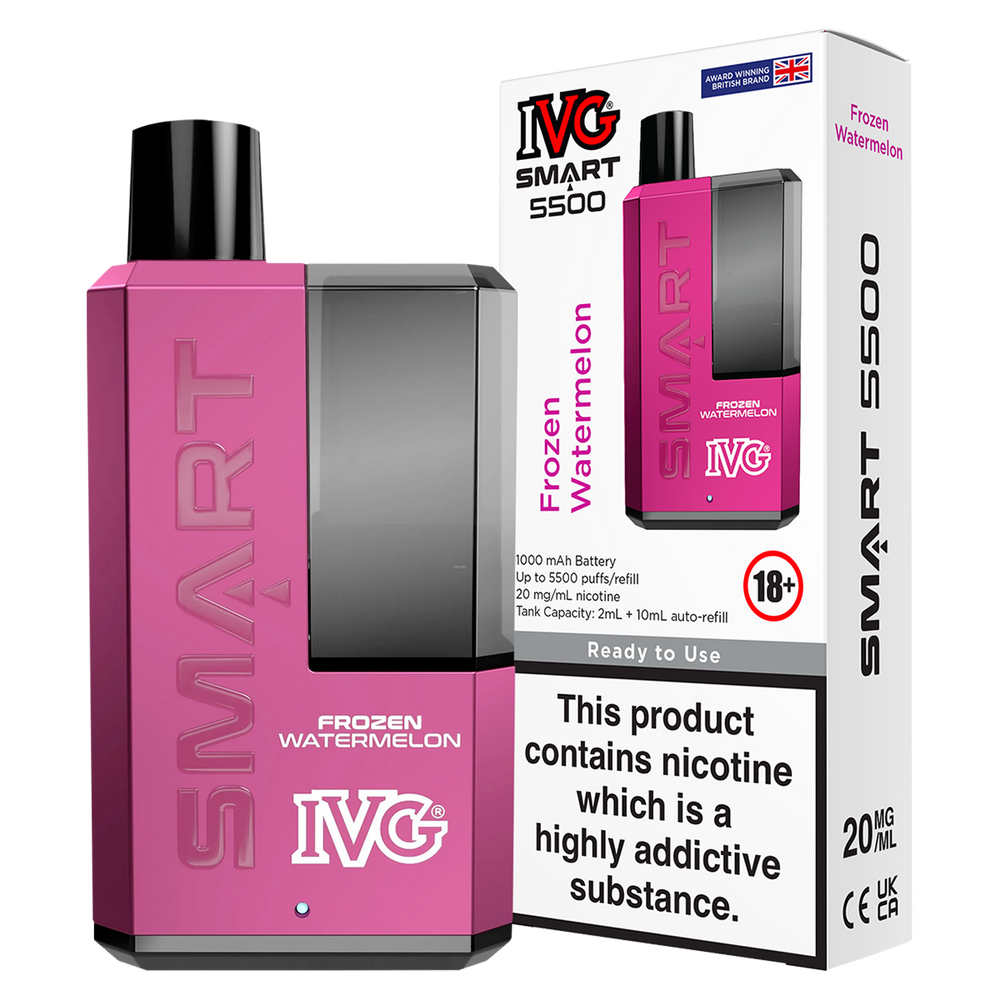 Frozen Watermelon IVG Smart 5500 Big Puff Vape Kit