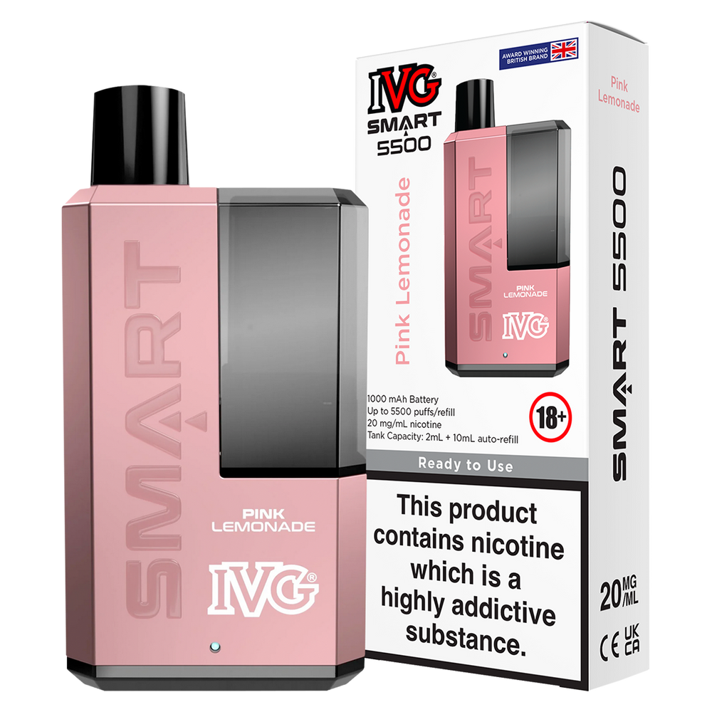 Pink Lemonade IVG Smart 5500 Big Puff Vape Kit