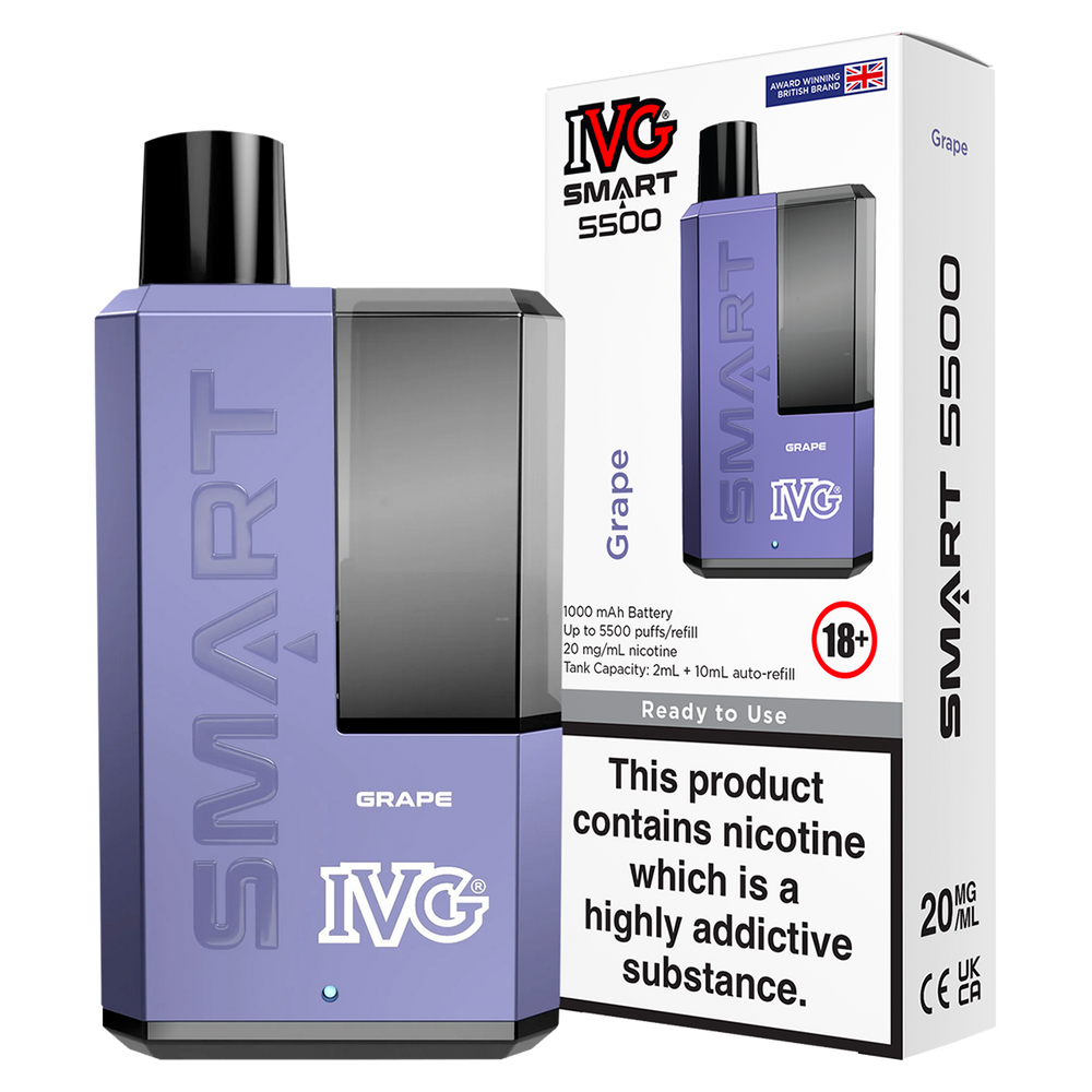 Grape IVG Smart 5500 Big Puff Vape Kit