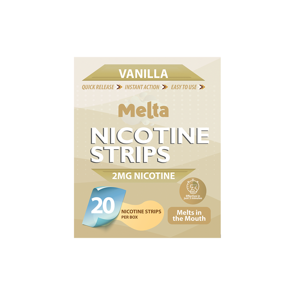 Vanilla Melta Nicotine Strips