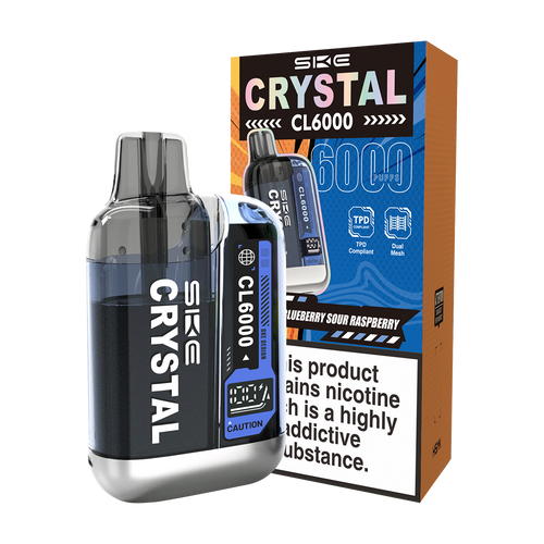 Blueberry Sour Raspberry SKE Crystal CL6000 Big Puff Vape