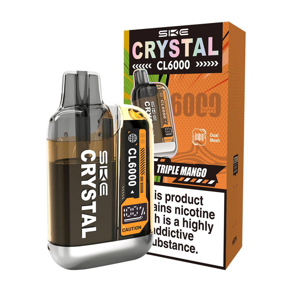 SKE Crystal CL6000 Big Puff Vape Triple Mango