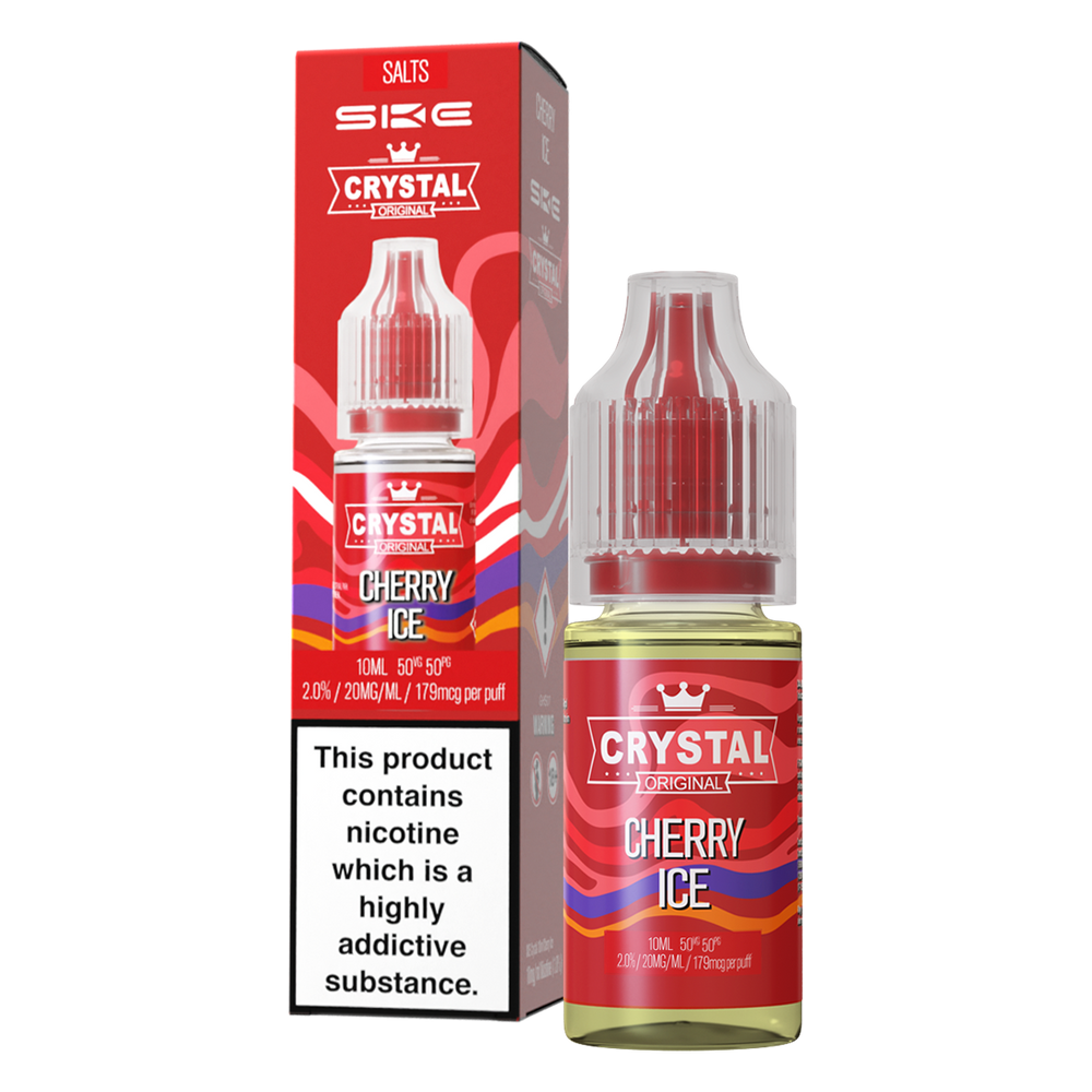 Cherry Ice Nic Salt by SKE Crystal 10ml 20mg