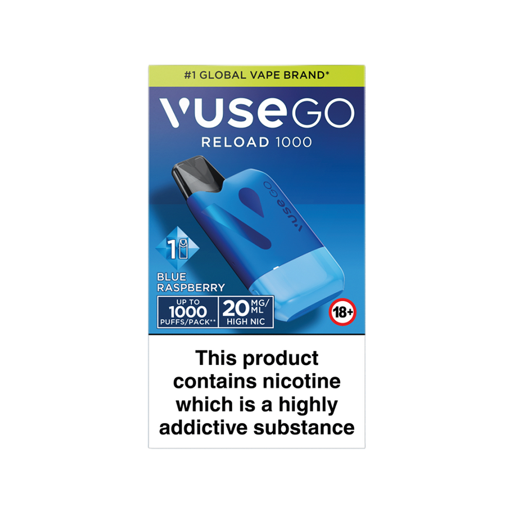 Blue Blue Raspberry Vuse Go Reload 1000 Kit