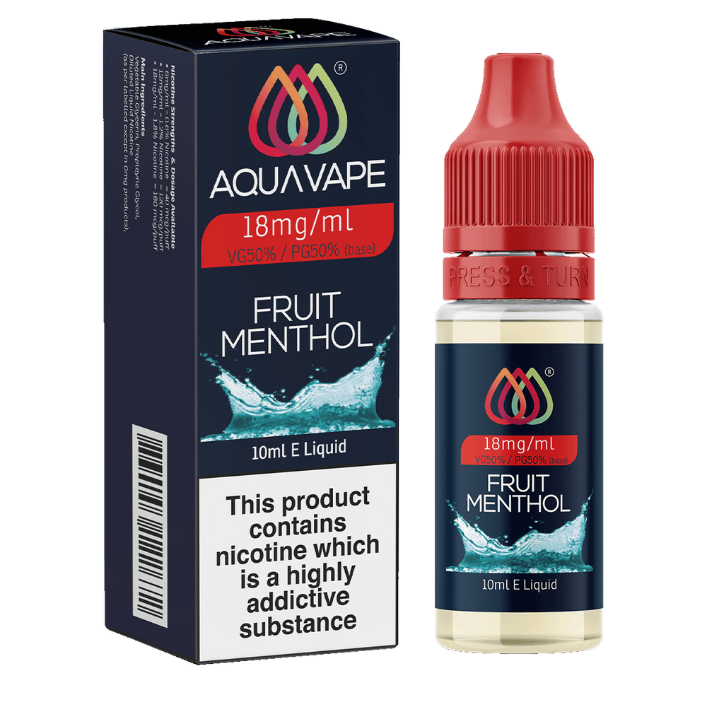 Fruit Menthol E Liquid by Aquavape 10ml Vape Shop