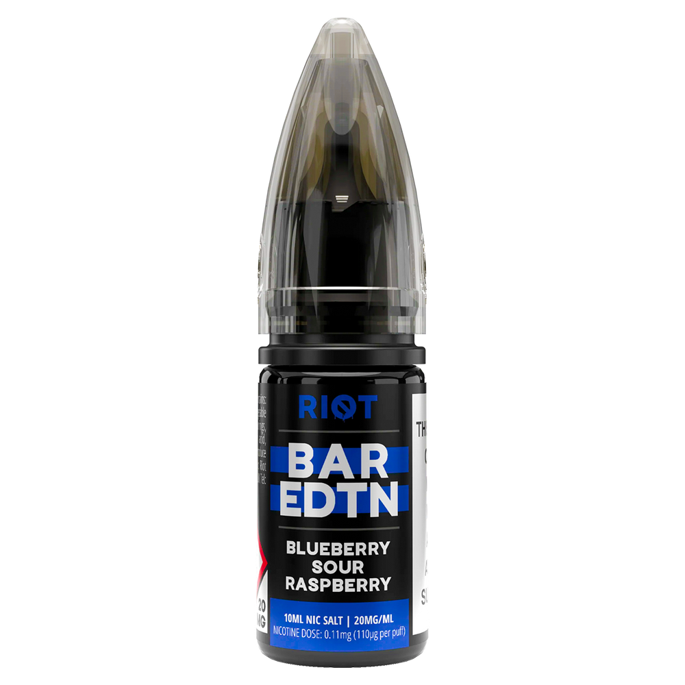 Blueberry Sour Raspberry Riot Bar EDTN Nic Salt 10ml