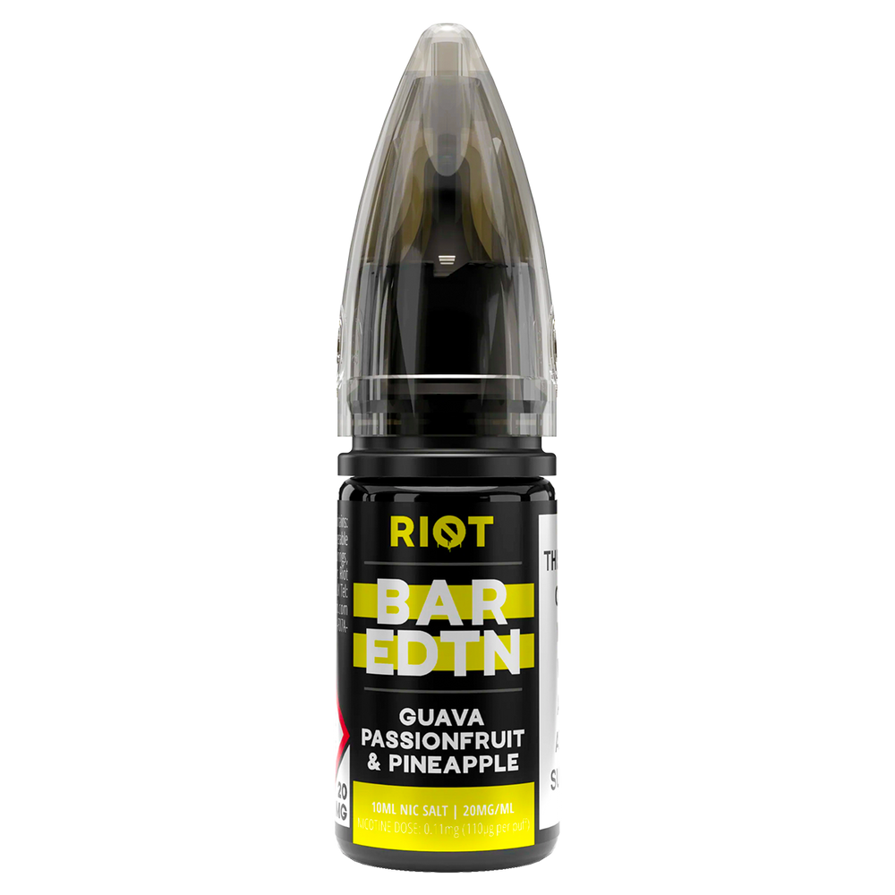 Guava Passionfruit Pineapple Riot Bar EDTN Nic Salt 10ml