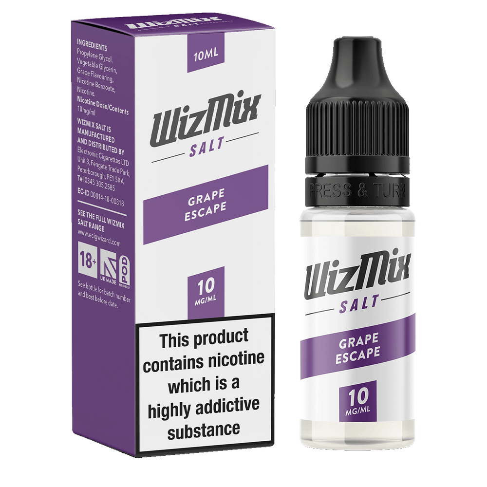 Wizmix Salt Grape Escape - 10ml 10mg